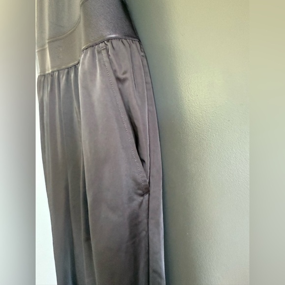 NWT • Victoria Secret VSX Lux Glossy Sport Wide-Leg Black Jumpsuit • S - Picture 7 of 10